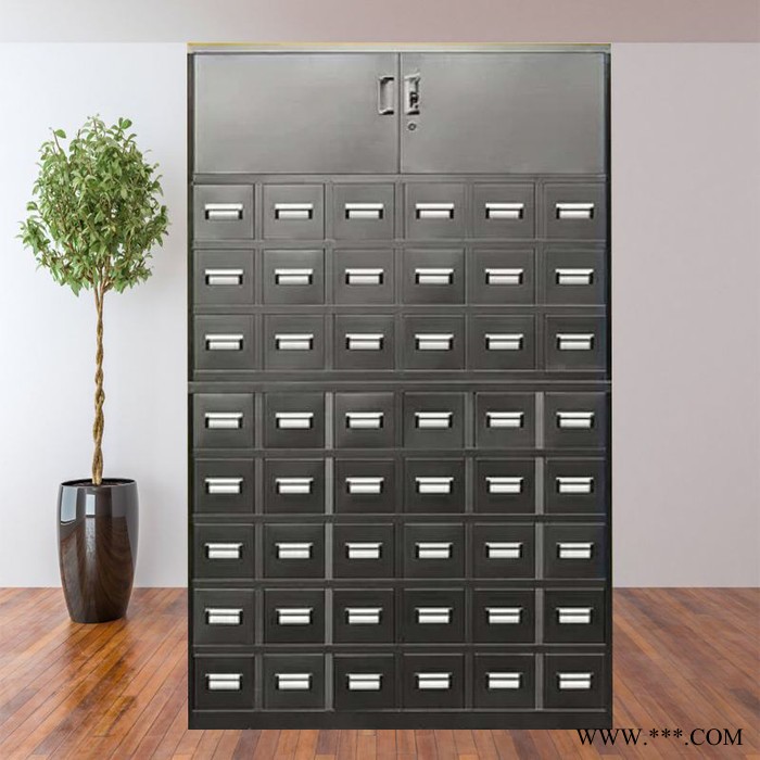 加厚304不锈钢中药柜 大容量六十斗中药柜 药店中草药柜图4