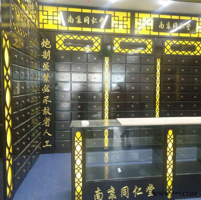 灯箱中药柜  实木中药橱 中药柜批发  中药柜厂家  **图2