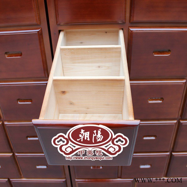 实木中药柜 药店药柜  纯实木灯箱中药柜 中药橱 淄博中药柜厂图2