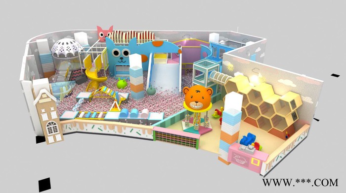 淘气堡玛卡龙系列，支持来图定制。 淘气堡厂家图3