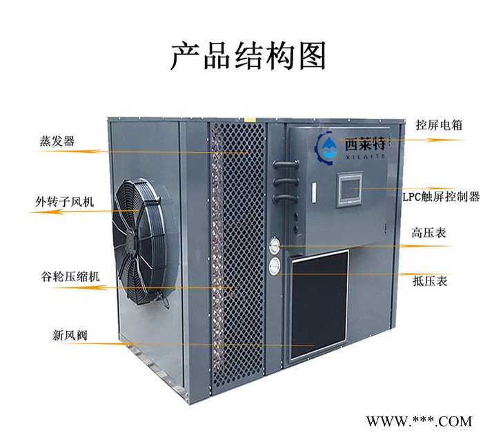 西莱特XLT-72YT青海贝母空气能热泵烘干机 贝母烘干机厂家图3