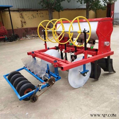 胡萝卜铺地灌带播种机  HC-BZJ地黄起垄播种机  华晨白芷丹参播种机