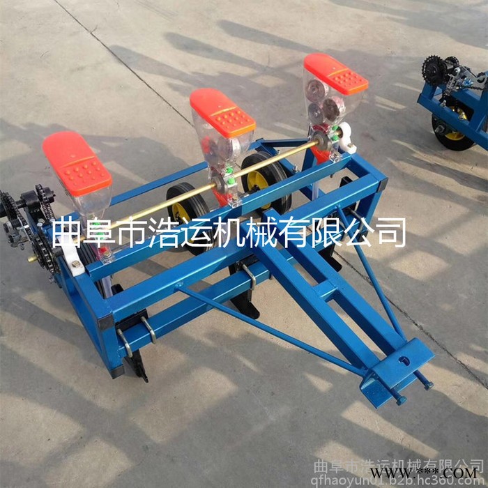 曲阜浩运生产农用柴胡白芷播种机 手推式1-6行人力小型大葱萝卜精播机图2