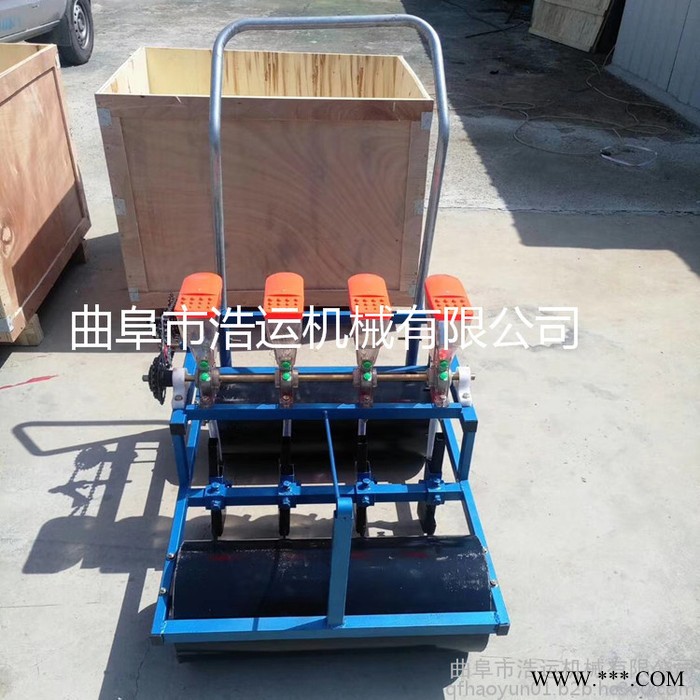 曲阜浩运生产农用柴胡白芷播种机 手推式1-6行人力小型大葱萝卜精播机图7