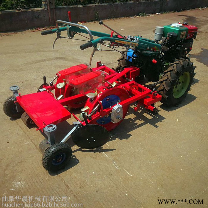 膜上打孔播种机  HC-BZJ辣椒种子播种机  华晨板蓝根精播机图6