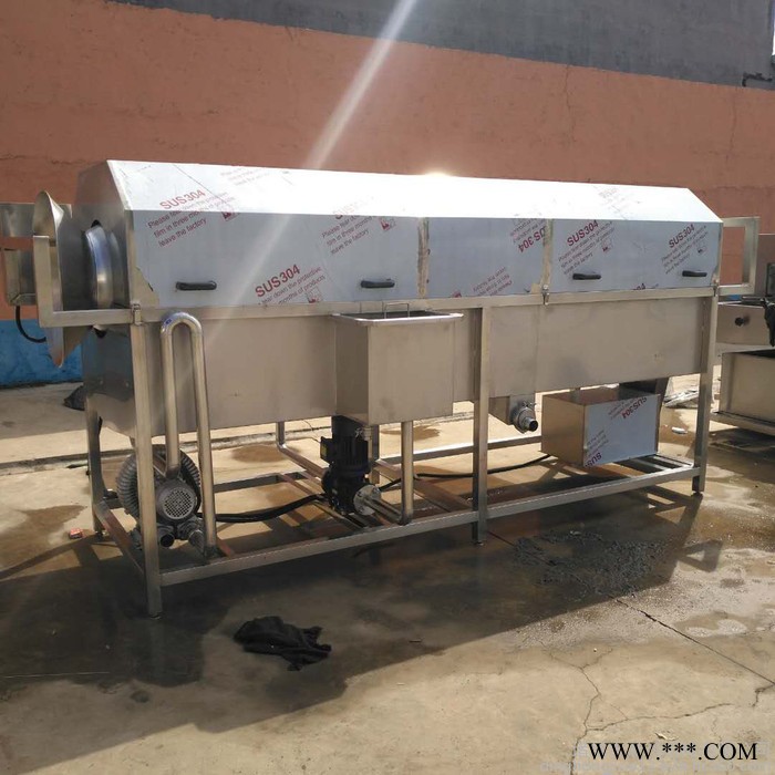 鼎鸿牌TQX-2000型中药材清洗机 玛卡清洗机 油沙豆清洗机 零部件去污清洗机 滚筒洗件机 火腿肠清洗机 铝箔袋清洗机图2