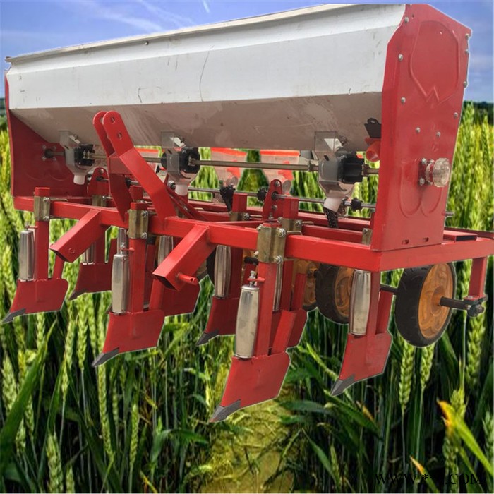 元胡板蓝根播种机 行距可调节藜麦播种机 简单易懂四六行蔬菜 稻谷播种机富兴图6