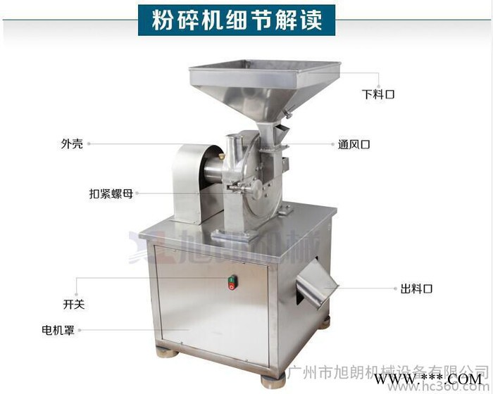 水冷白芷打粉机 不发热304不锈钢打粉机 紫草打粉机图2