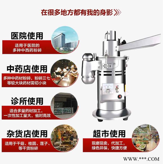 研究所粉碎机，流水式伊贝母粉碎机，实验室粉碎机图2