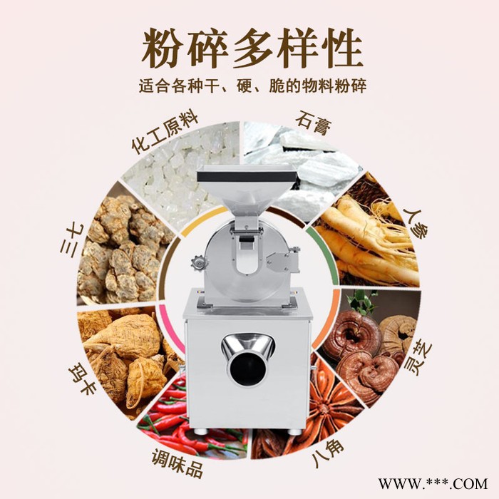 风冷式粉碎机 旭朗北沙参粉碎机 香辛料粉碎机图3