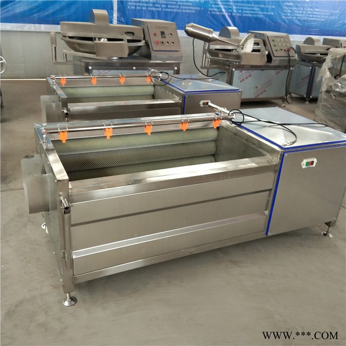 义康MQX-1500型沙参毛棍清洗机 多功能胡萝卜清洗机 生姜去皮清洗机图5