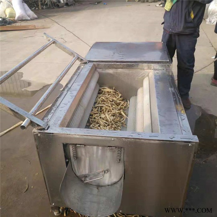 义康MQX-1500型沙参毛棍清洗机 多功能胡萝卜清洗机 生姜去皮清洗机图3