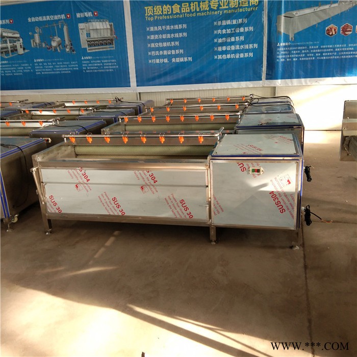 义康MQX-1500型沙参毛棍清洗机 多功能胡萝卜清洗机 生姜去皮清洗机图2