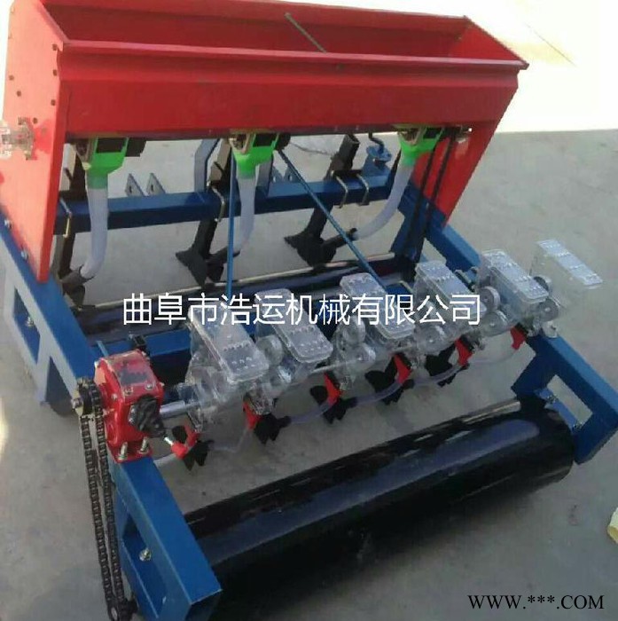 曲阜浩运 生菜谷子高粱施肥播种机 多功能柴胡精播机 种肥同播机图2