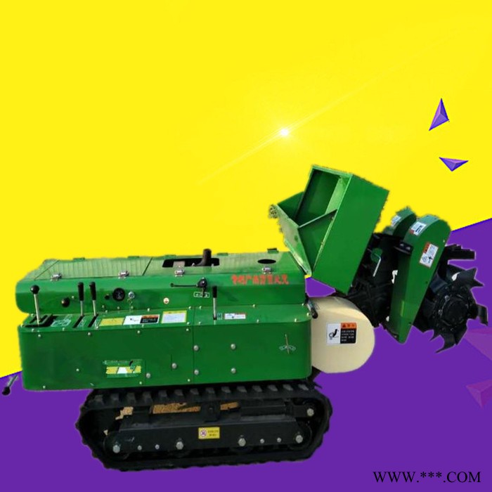 山药果园起垄机   柴油山药果园开沟机  履带式开沟培土机图片图8