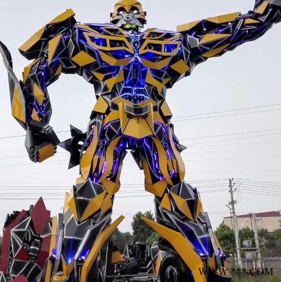 蜀鸿大型 大型机器人模型变形金刚大黄蜂户外金属模型摆件图2