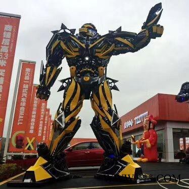 蜀鸿大型 大型机器人模型变形金刚大黄蜂户外金属模型摆件图3