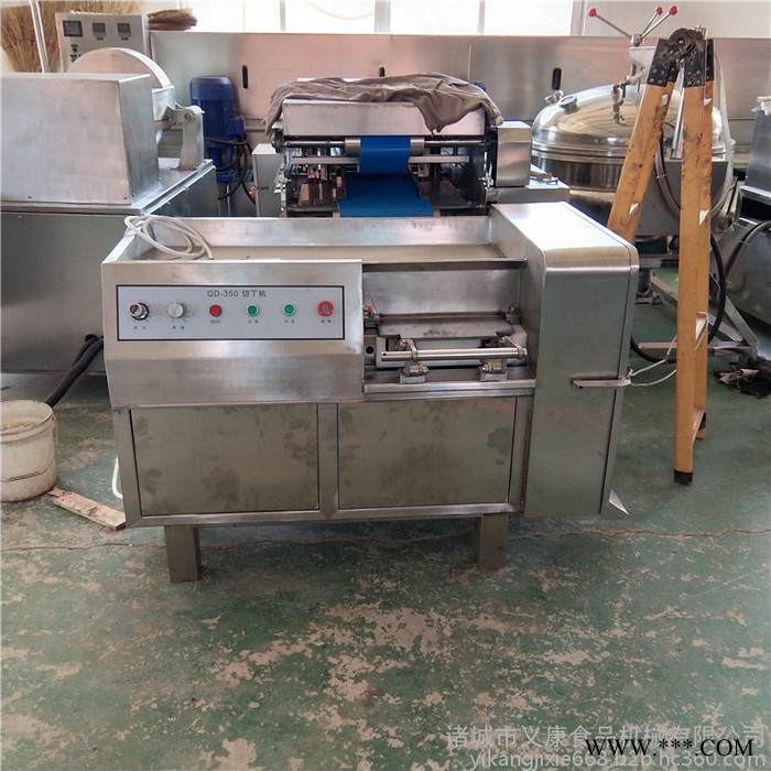 义康制造QDJ-350型 连续式芒果切丁机 菠萝切丁机  全自动山药切丁设备图8