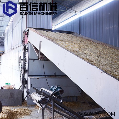 山药烘干机  大型山药脱水设备  多层连续式山药烘干机   网带山药烘干设备流水线图2