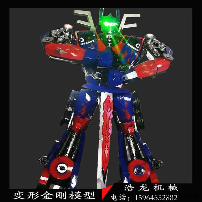 金属 机器人模型 大型变形金刚模型 擎天柱 5米6米10米大黄蜂模型厂家图5