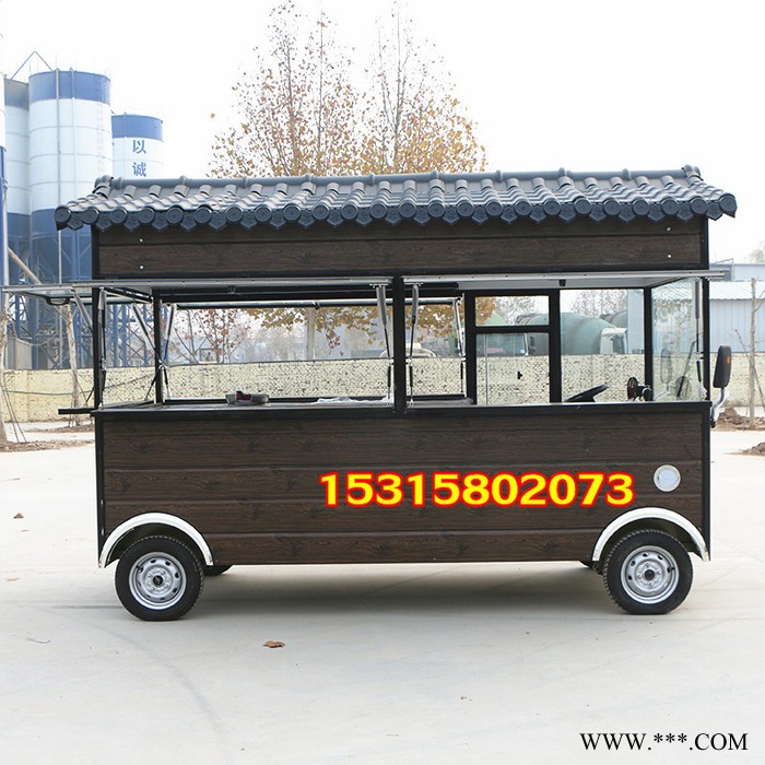 亿品香 木屋餐车 多功能小吃车 售货车 摊位车 柴胡包子车 来图定制 欢迎咨询图5