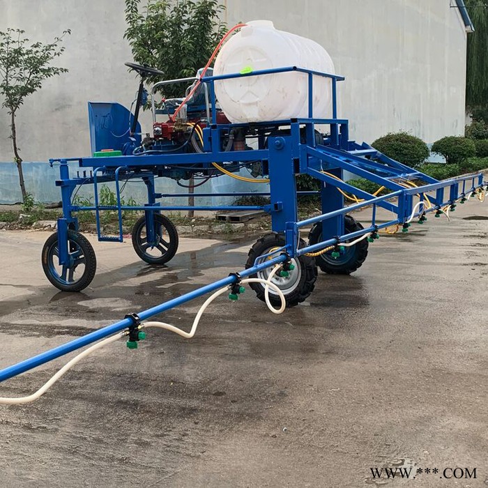 轮距可调喷药机 四轮液压折叠杆打药机 新型高架山药打药机图2