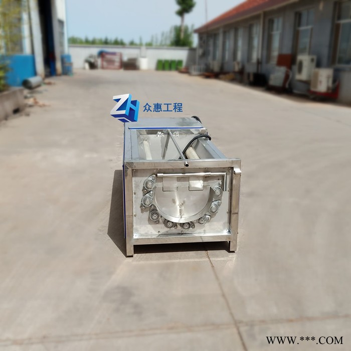 众惠800  生姜去泥清洗机  山药去泥清洗机  莲藕刷清洗机304不锈钢   大型图7