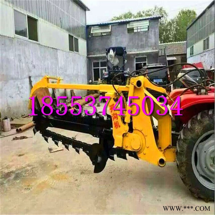 开深沟山药种植开沟机 多功能拖拉机带开沟扶垄机图7