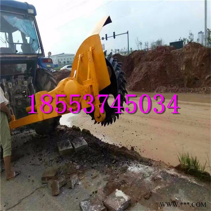 开深沟山药种植开沟机 多功能拖拉机带开沟扶垄机图3