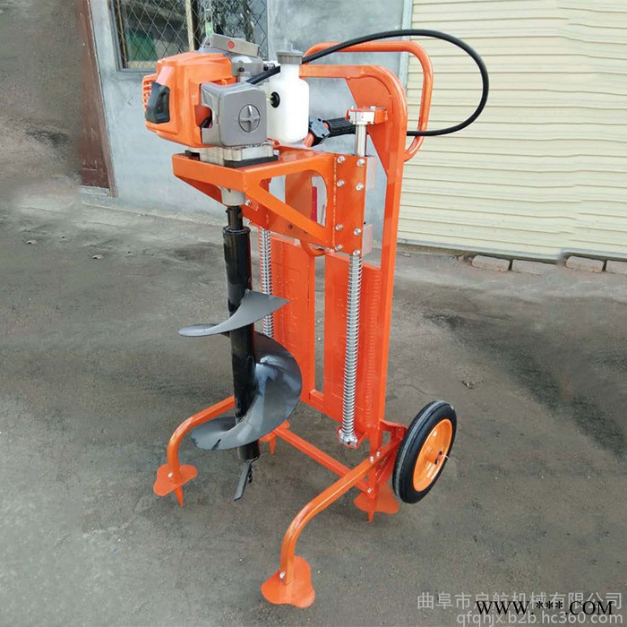 大马力挖坑机型号 启航汽油手提挖坑机 山药种植打眼机图4