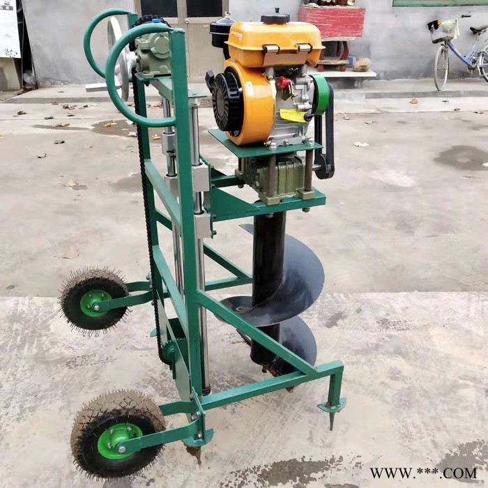 大马力挖坑机型号 启航汽油手提挖坑机 山药种植打眼机图2