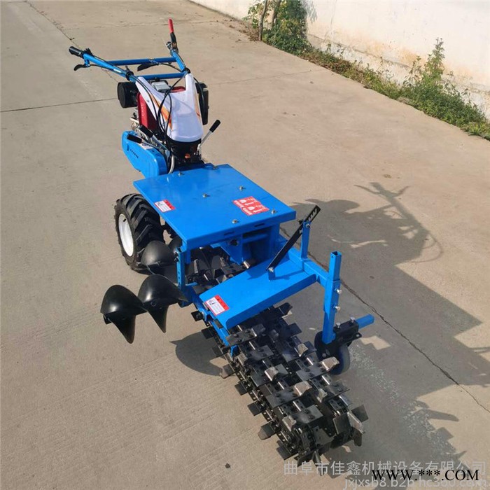 佳鑫机械 山药种植开土机 山药手扶式电缆线开槽机 自走式山药种植挖沟机图2