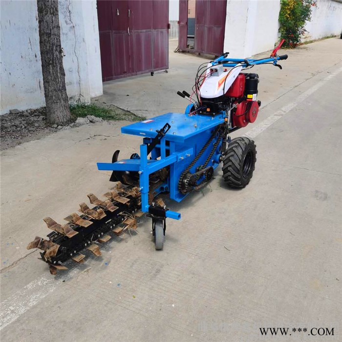 佳鑫机械 山药种植开土机 山药手扶式电缆线开槽机 自走式山药种植挖沟机图4