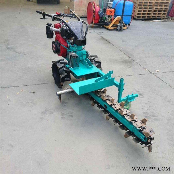 佳鑫机械 山药种植开土机 山药手扶式电缆线开槽机 自走式山药种植挖沟机图8
