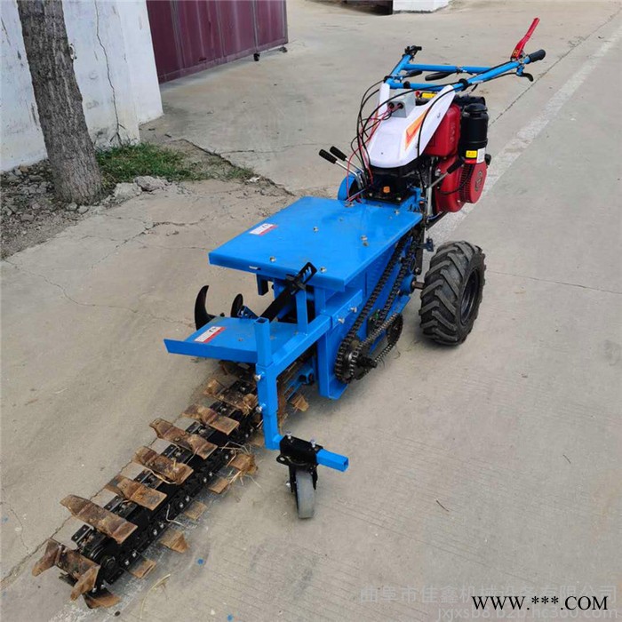 佳鑫机械 山药种植开土机 山药手扶式电缆线开槽机 自走式山药种植挖沟机图6