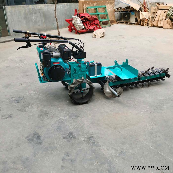 佳鑫机械 山药种植开土机 山药手扶式电缆线开槽机 自走式山药种植挖沟机图3