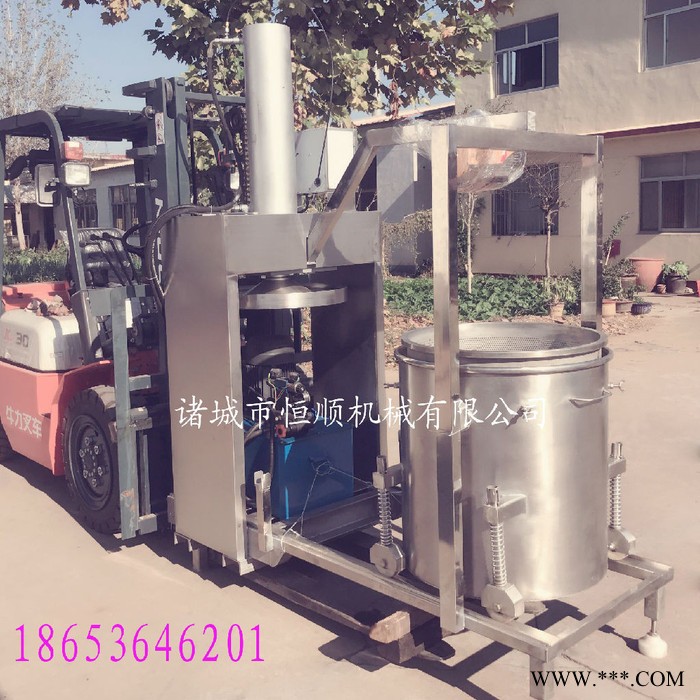 黄芪太子参发酵混合中药液压滤压榨机 药材泡酒后原液榨取机图4