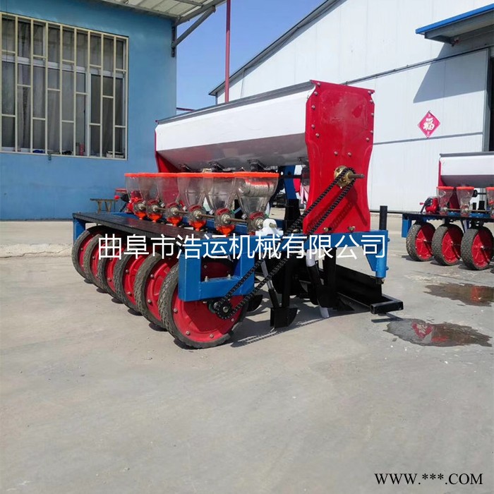 曲阜浩运机械工厂直销小颗粒种子专用大型施肥播种机 多行苜蓿柴胡药材种子精播机图3