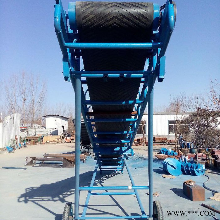 山药装车用传送机 大倾角爬坡升降皮带输送机图5