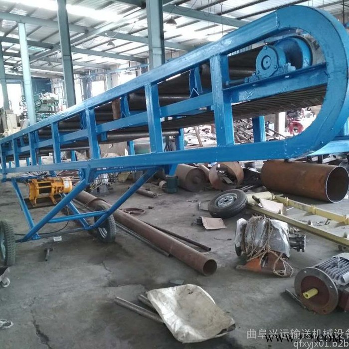 山药装车用传送机 大倾角爬坡升降皮带输送机图3