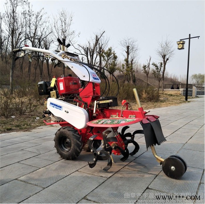 福建186柴油起垄机 宇晨山药种植开沟培土机 多功能犁地机哪有卖图2