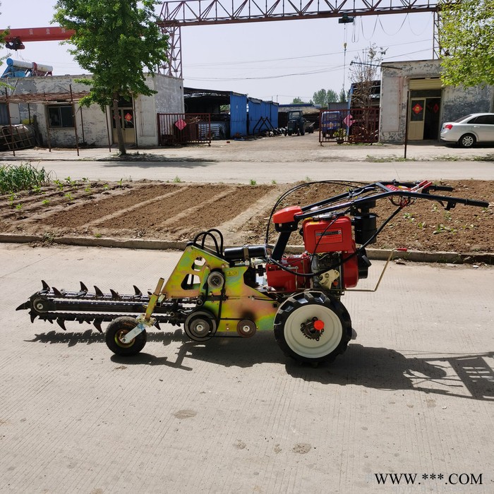 宇润牌柴油自走式链条开沟机 光缆埋线开沟机 山药开沟机图3