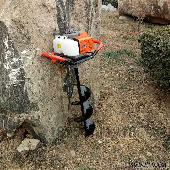 大型挖坑机定做厂家 山药种树挖坑机设备图2