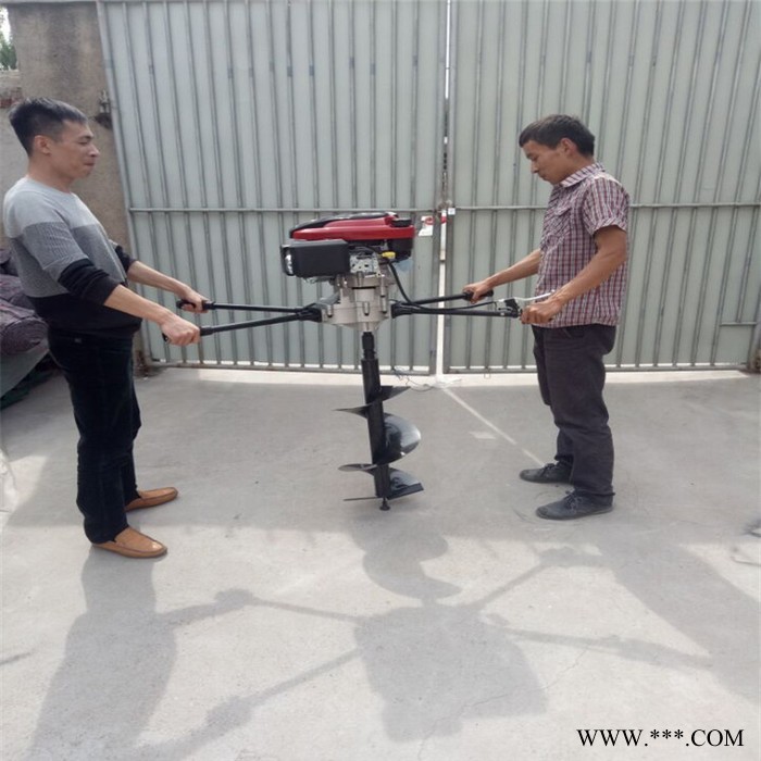 立桩打坑机视频 山药地挖穴机 便捷式300直径钻坑机厂家图8