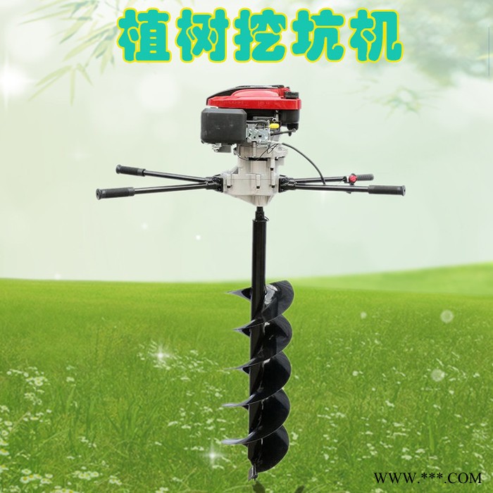 立桩打坑机视频 山药地挖穴机 便捷式300直径钻坑机厂家图6