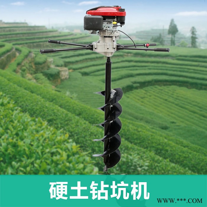 立桩打坑机视频 山药地挖穴机 便捷式300直径钻坑机厂家图7