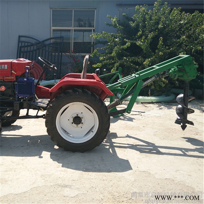 立桩打坑机视频 山药地挖穴机 便捷式300直径钻坑机厂家图5