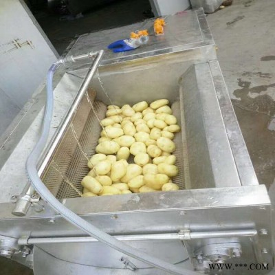 利顺毛辊清洗机厂家 山药土豆果蔬清洗机设备 毛刷去泥红薯清洗机