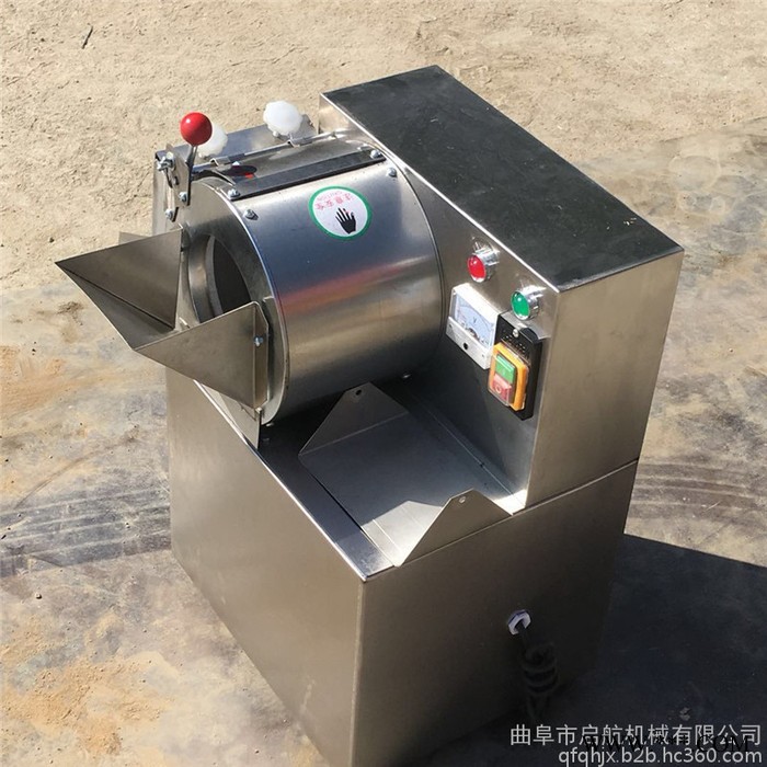 苦瓜山药切片机 启航胡萝卜切丁机 裙带切丁机图片图7