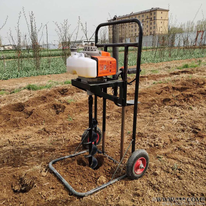 硬土地埋桩挖穴机 启航栽树打桩打眼机 山药挖穴机图8